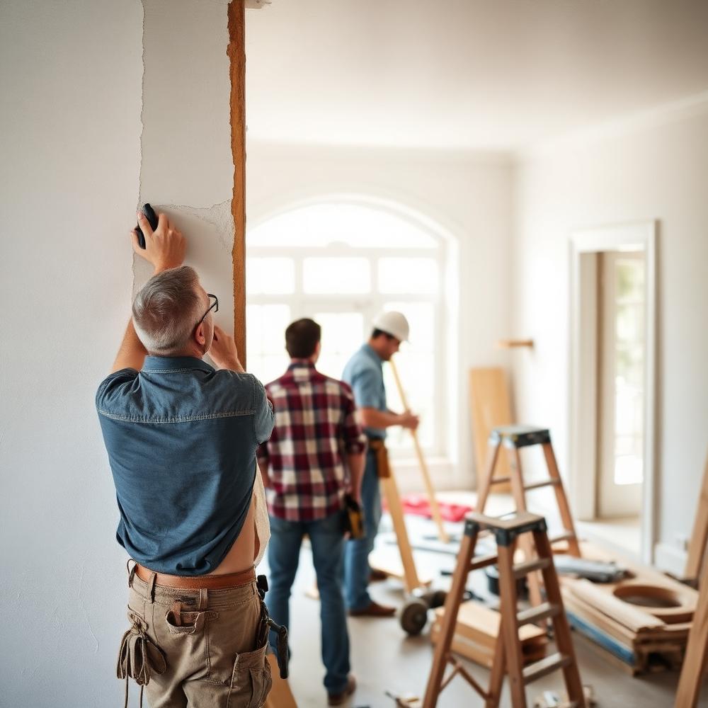 Artisans de Rénova & Habitat en chantier de rénovation