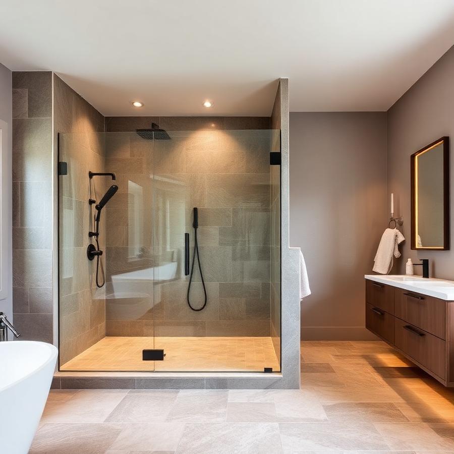 Salle de bains contemporaine — Castelnau-le-Lez